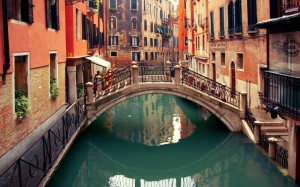 small canal Venice Italy